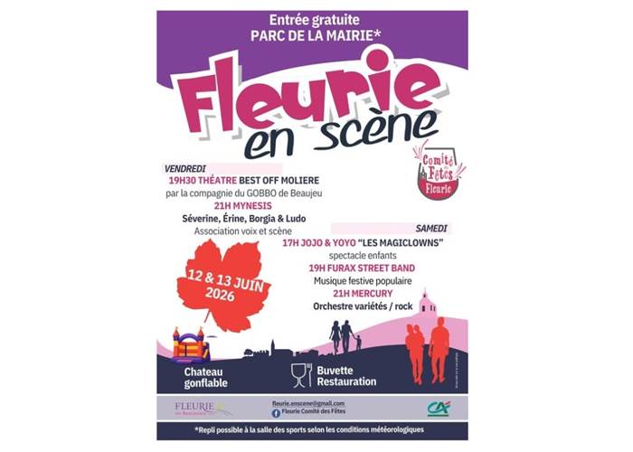 Fleurie en scène