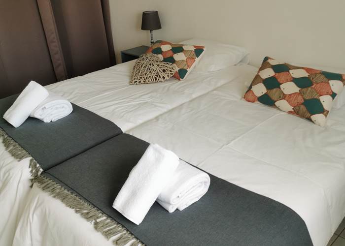 Chambre lits simples Héron Cendré