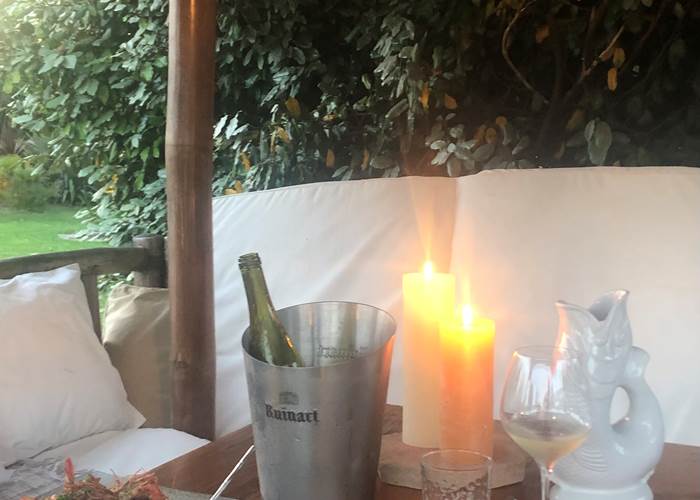 diner en amoureux sous la pailotte