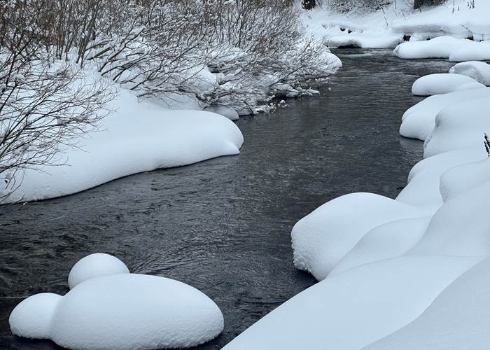 La CLarée enneigée.