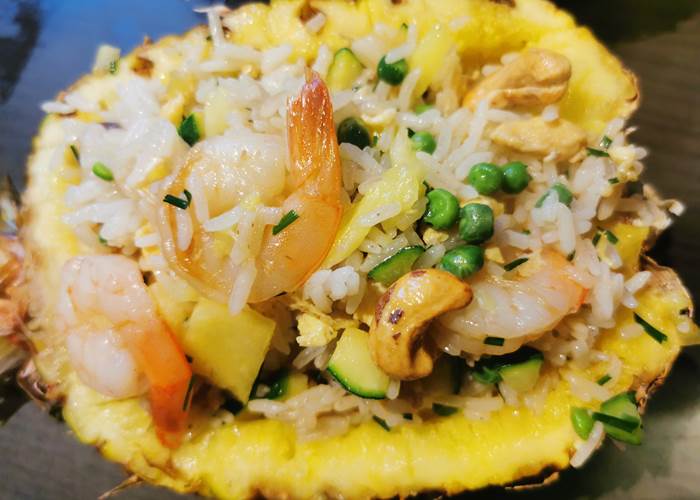 Riz thaï sauté à l'ananas "maison"