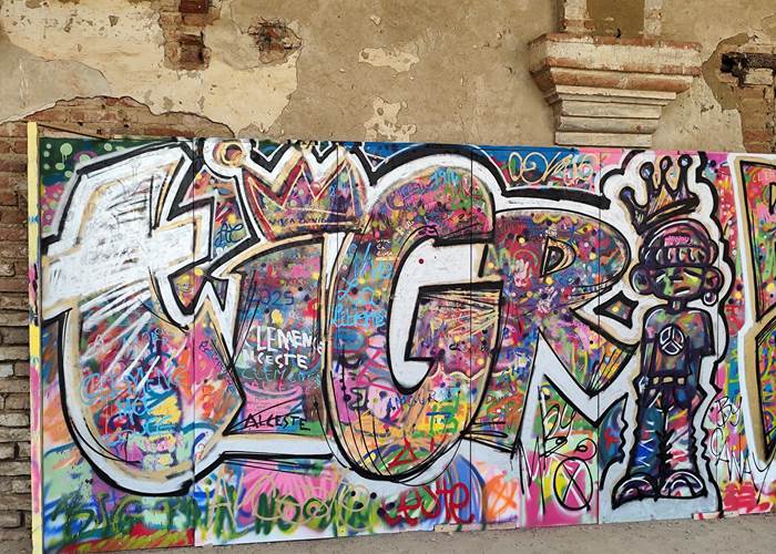"ça graff à l'abbaye" ©L.Bats