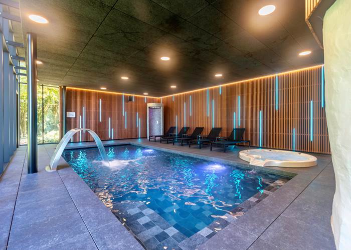 Swimming pool and jacuzzi