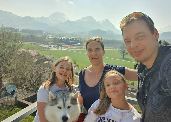 La famille Troost au grand complet, prête à vous accueillir