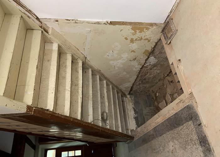 Les futures toilettes du Biergarten