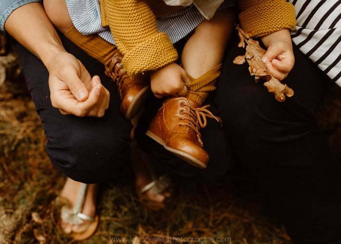 Un moment en famille dans la forêt des Vosges