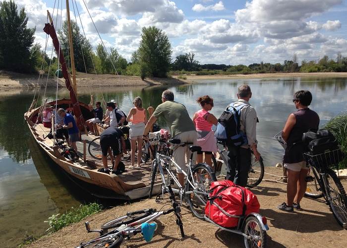 Traversée de la Loire à Cour sur Loire vers Chambord