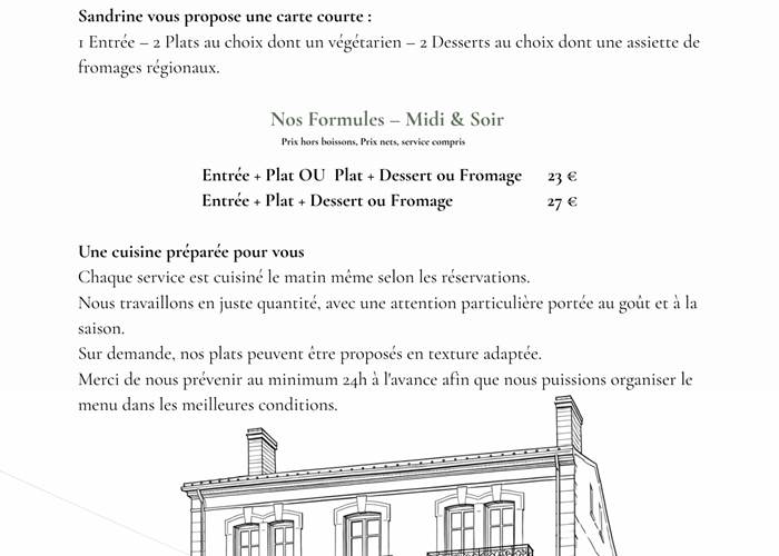Nos formules
