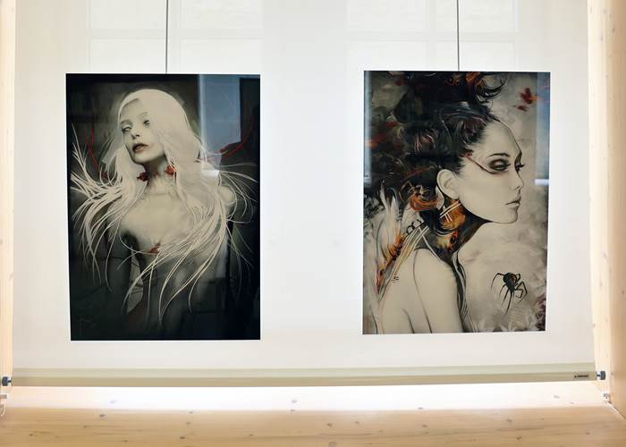 Bruno Wagner, Yayashin, Exposition à la bibliothèque de Gourdon, Graphiste & Illustrateur de Fantasy