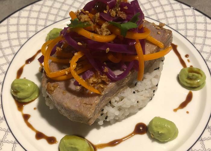 L'AUBERGE DU RANC: Tataki de Thon