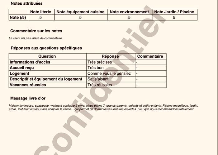 Séjour du 22/07 au 29/07/2023