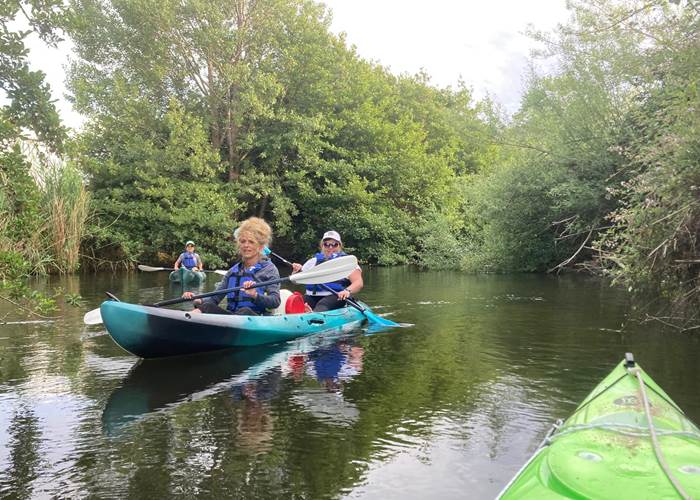 Depart Abbartello kayak en Corse coucher de soleil vers le Taravo