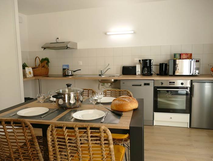 cuisine adaptée - Résidence Heurtebise Jonzac - Appartement Bret