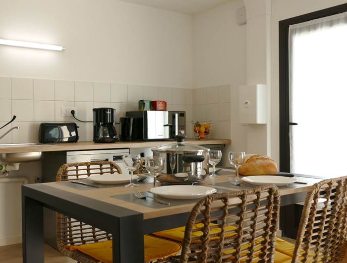 Espace de circulation en fauteuil - Résidence Heurtebise Jonzac - Appartement Bret
