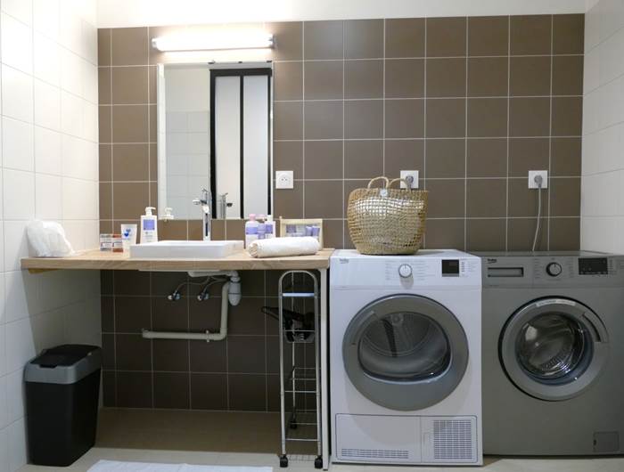 espace toilette optimisé - Résidence Heurtebise Jonzac - Appartement Bret