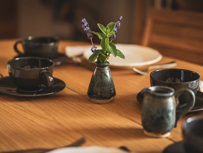 Table petit déjeuneur sain et bio