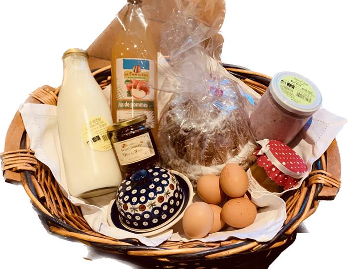 notre panier petit déjeuner