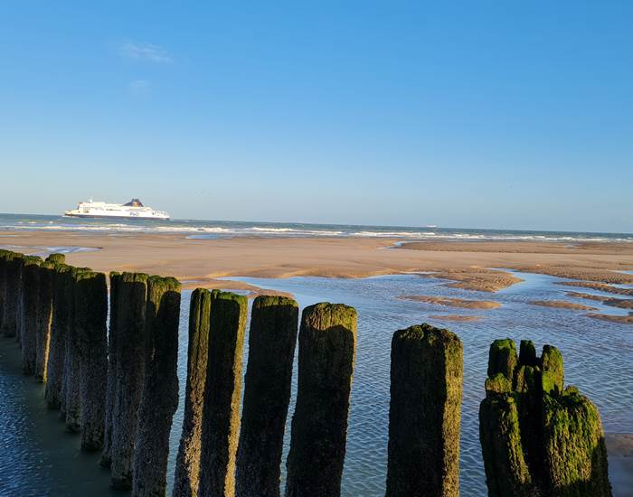 Plage de Sangatte à quelques mètres