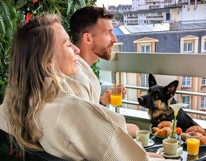 Petit déjeuner au soleil levant (non proposé)