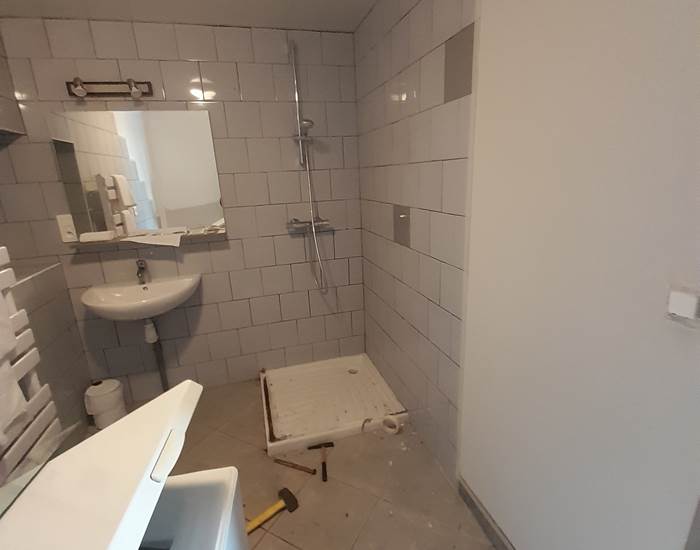 salle de bain en rénovation