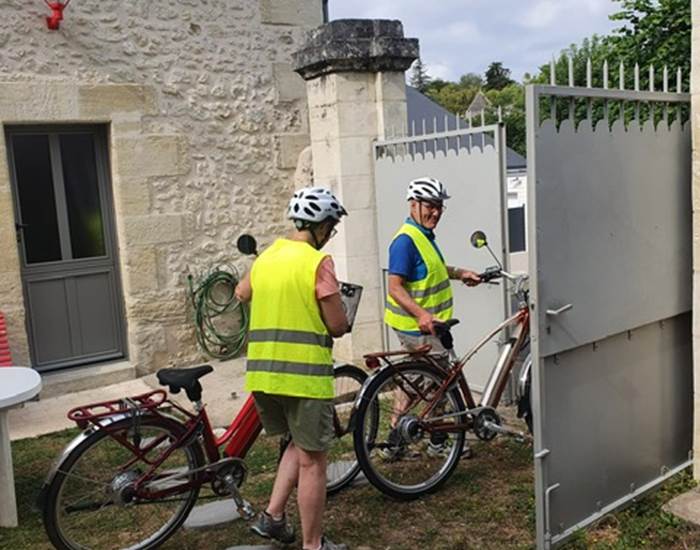 Départ des Voies Blanches en vélo