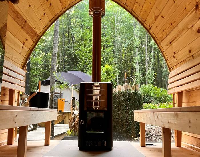 Sauna au feu de bois