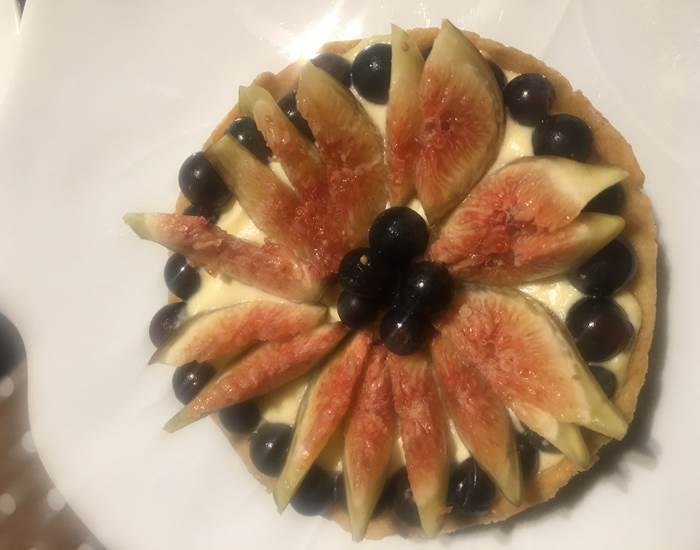 Tarte aux figues et aux raisins