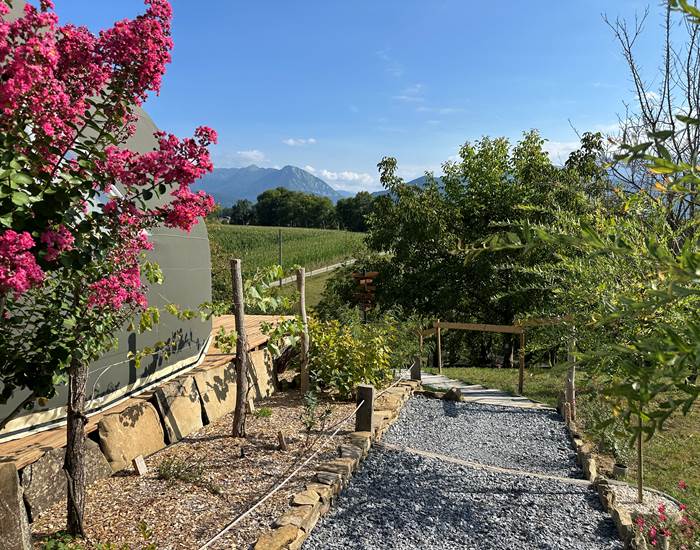 Entrée de la terrasse