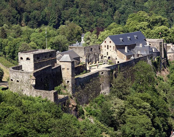 Vue sur le château depuis le point de vue de la Ramonette (© L. WILLEMET)