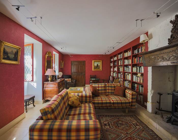 Le salon bibliothèque