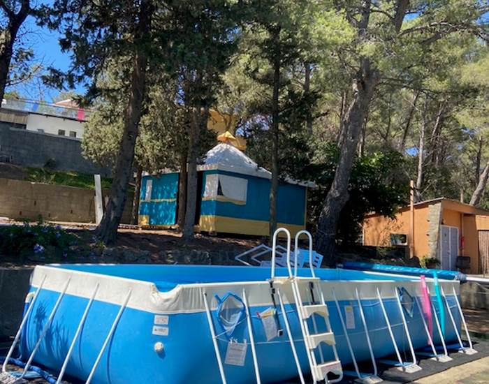 Bungalow toilé et piscine