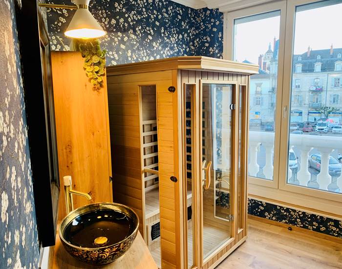 Un sauna infrarouge dans l'appartement Gatsby
