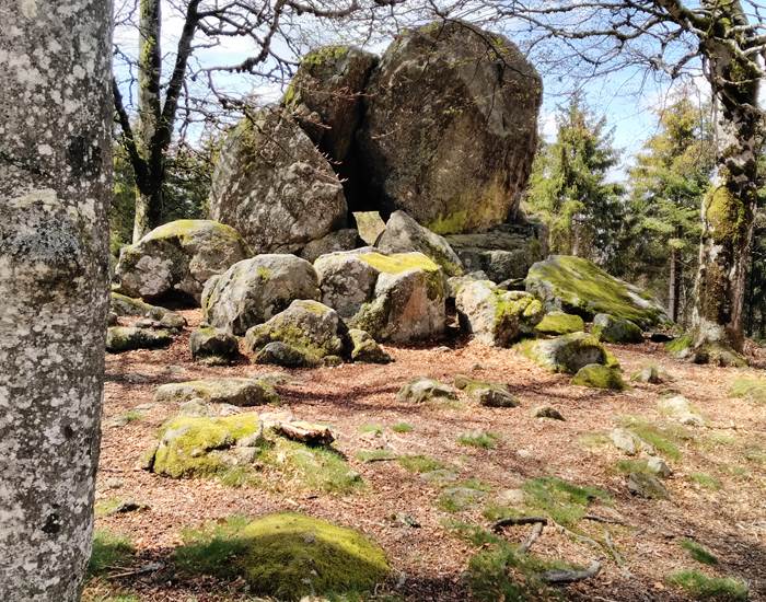La Pierre des Druides à la Loge des Gardes