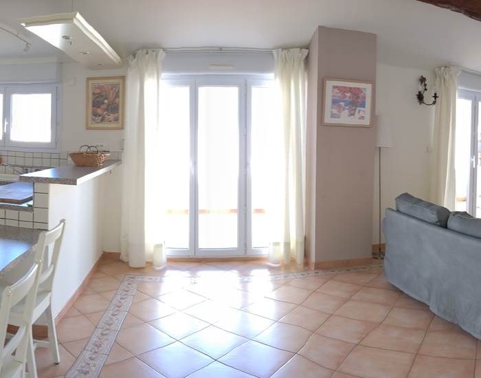 Cuisine et coin salon