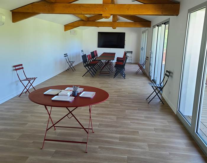 L'intérieur de notre salle de séminaire