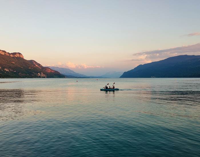 Lac du Bourget depuis la plage de Châtillon