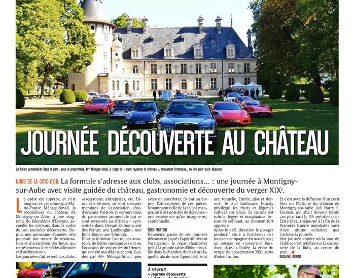 Journée découverte au château