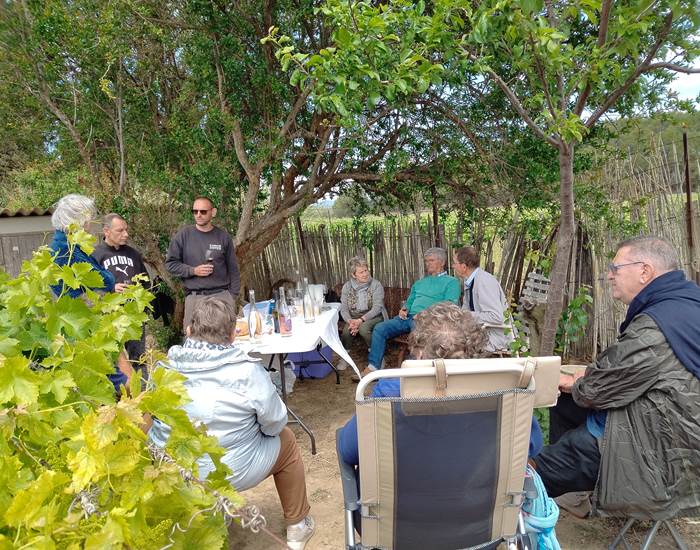 Pique nique au poatger Le Coq du Nord-Mailhac avec dégustation des vins du domaine La Tasque