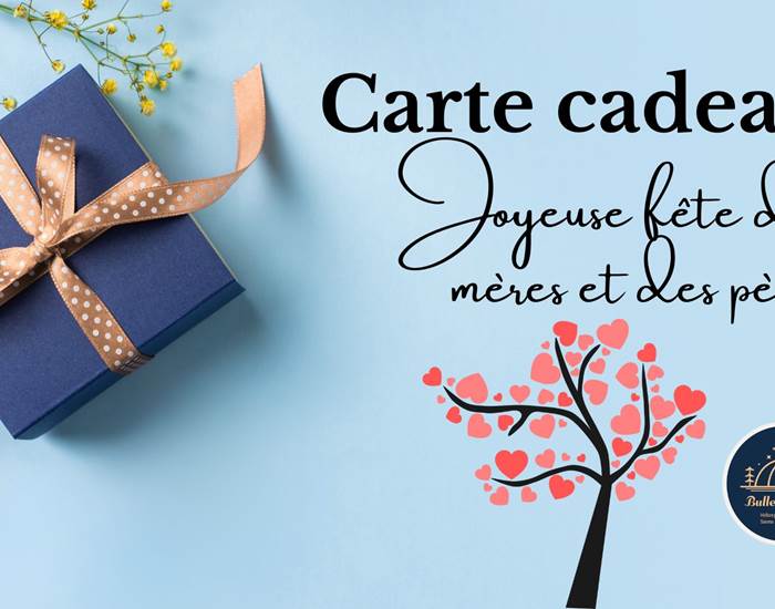 Carte cadeau fête des mères et fête des pères