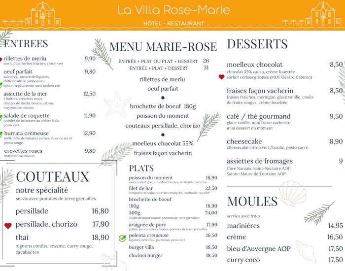 Menu 2025