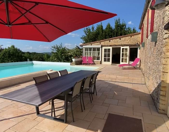 Terrasse privée de la Villa Lou Peyrol