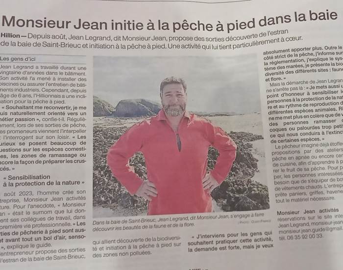 ouest France monsieur jean activités nature