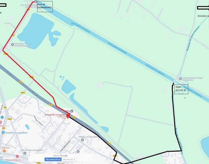 PLAN ACCES A VELO CANAL DES 2MERS
