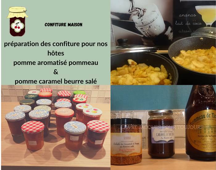 confiture avec les pommes du jardin