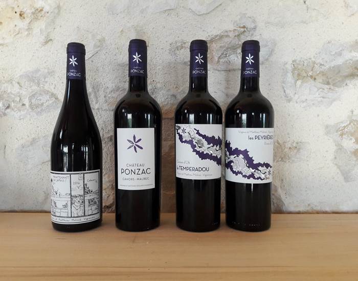 Les vins du Château Ponzac