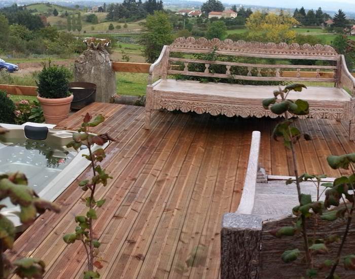 terrasse et jardin
