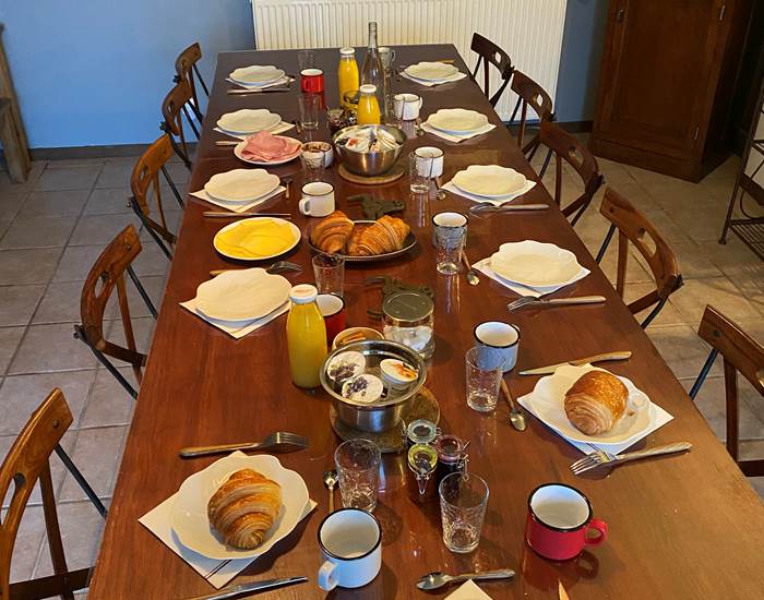 Petit déjeuner Domaine du Gravier