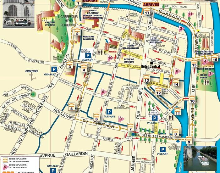 Plan centre ville