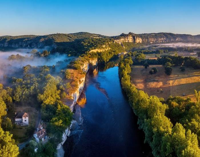 La Dordogne au lever de soleil