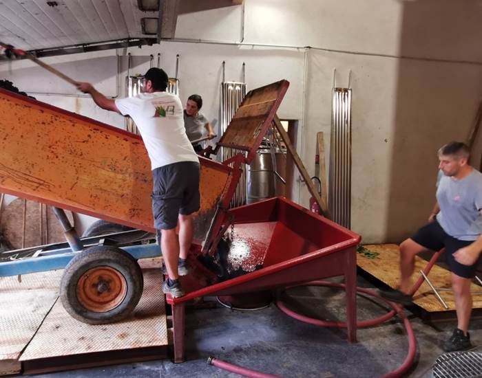 Retour des tracteurs au Domaine...